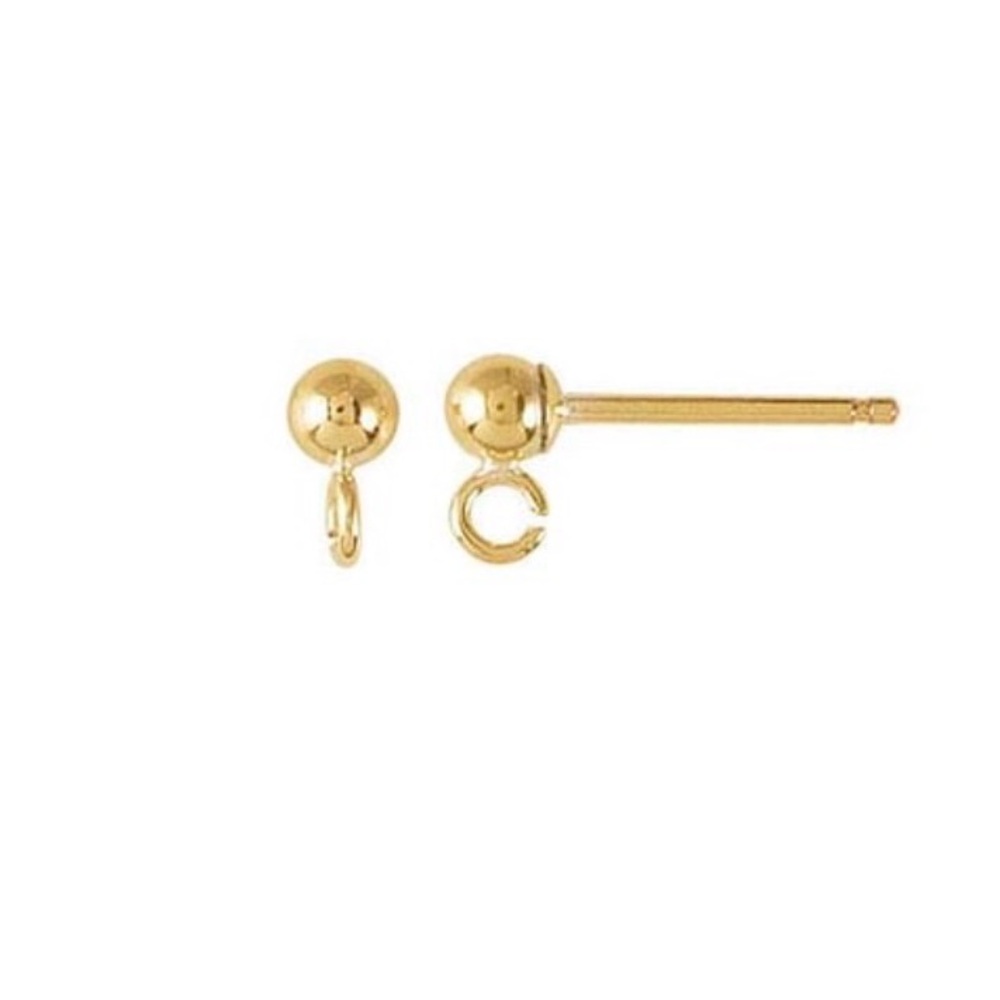 Rio Grande Ball Post Earrings (Jewelry Making)